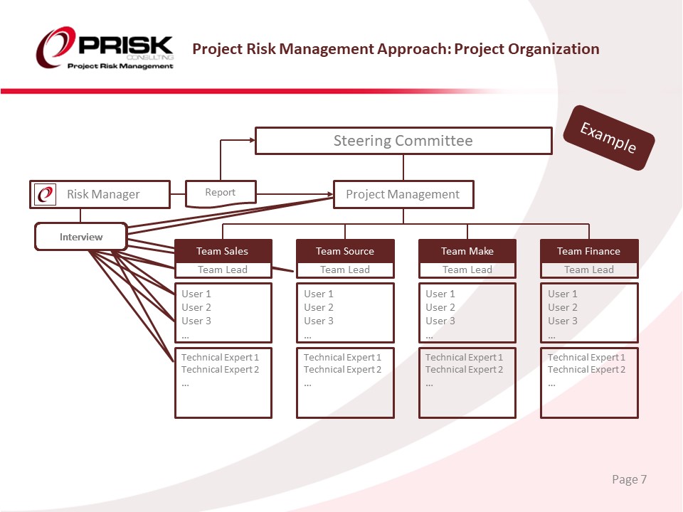 Project Risk Management Approach: Project Organization