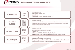 References of PRISK Consulting (3 / 3)